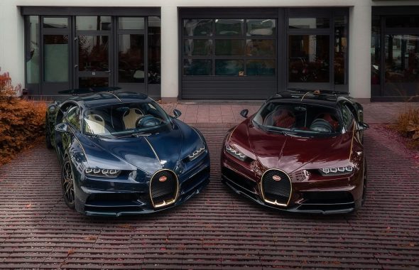 2台布加迪Chiron Sport L’Ébé