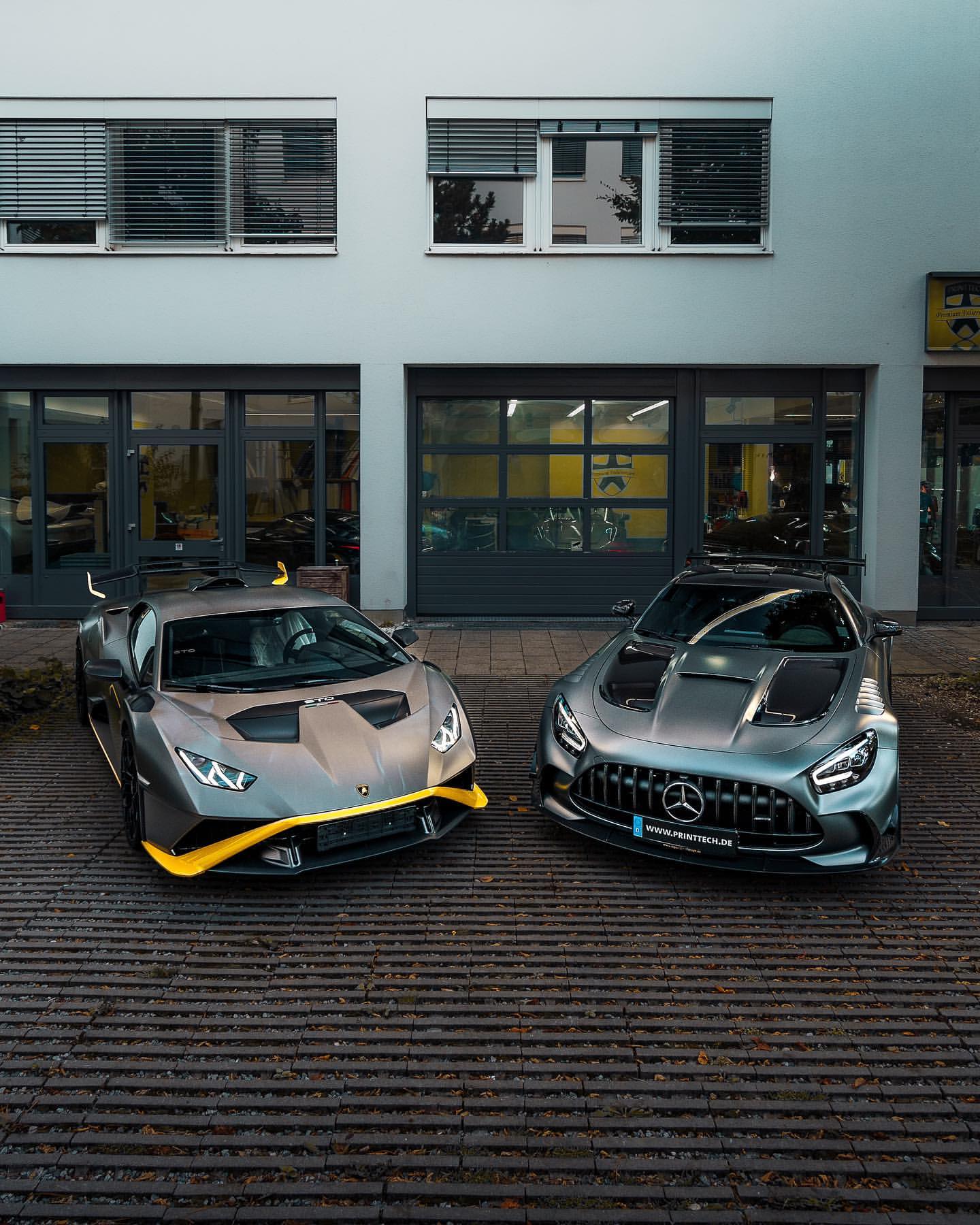 兰博基尼Huracán STO和梅赛德斯·奔驰AMG GT Black Series