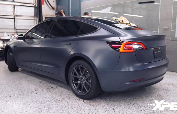 特斯拉Model 3隐形车衣装贴案例