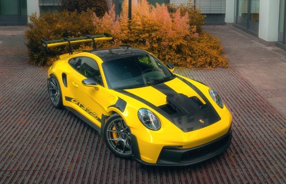 保时捷911 GT3 RS装贴XPEL漆面保护膜/隐形车衣