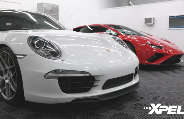 保时捷Porsche Carrera 4S装贴XPEL漆面保护膜/隐形车衣