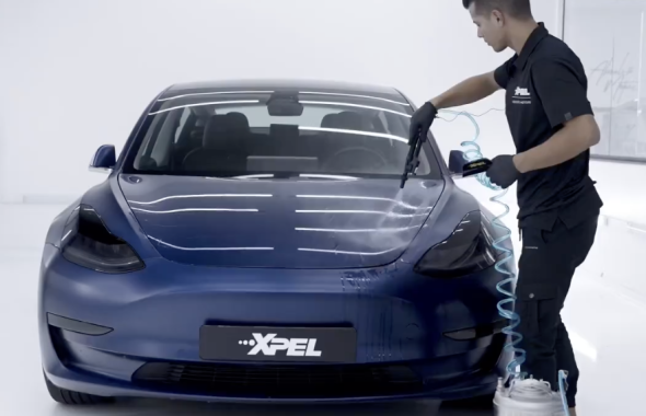 特斯拉MODEL Y 装贴XPEL漆面保护膜