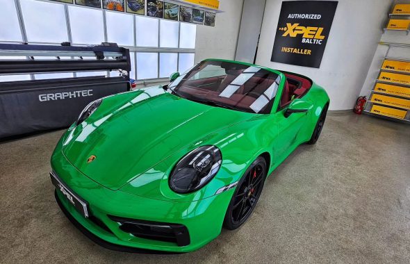 保时捷911 Carrera GTS装贴XPEL漆面保护膜