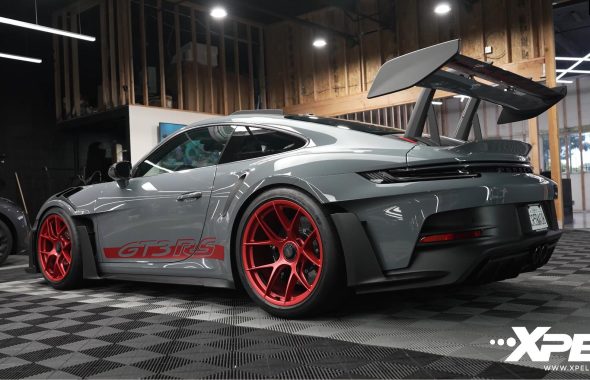 保时捷992 GT3 RS装贴XPEL漆面保护膜/隐形车衣