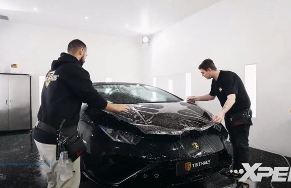 兰博基尼Huracan Evo装贴XPEL漆面保护膜/隐形车衣